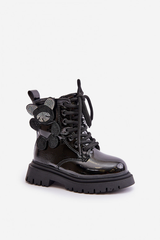 siltināti Sieviešu puszābaki Bērnu   Laque Melns Relobia siltināti Sieviešu puszābaki Bērnu   Laque Melns Relobia