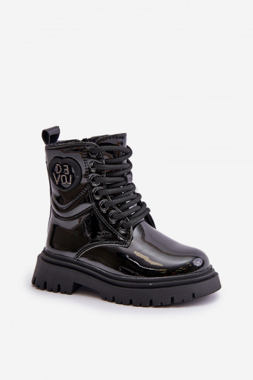 Laque Sieviešu puszābaki Bērnu siltināti ar kažokādu  Melns Evaliraea