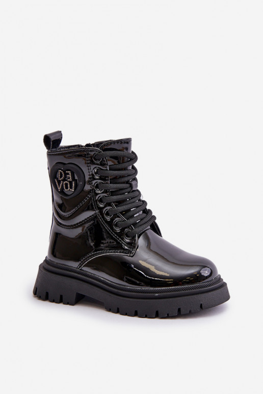 Laque Sieviešu puszābaki Bērnu siltināti ar kažokādu  Melns Evaliraea Laque Sieviešu puszābaki Bērnu siltināti ar kažokādu  Melns Evaliraea