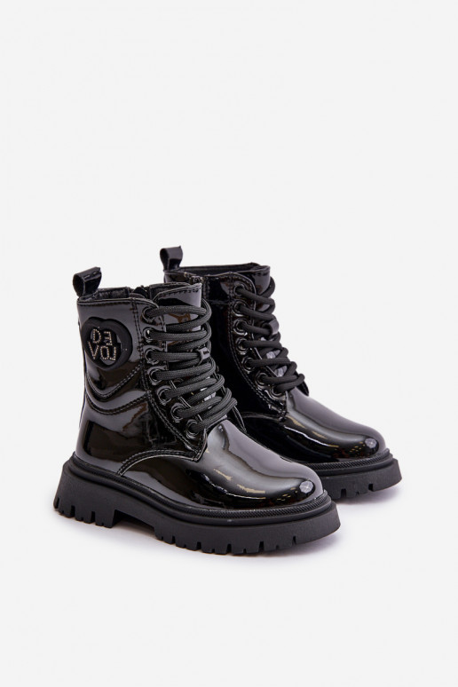 Laque Sieviešu puszābaki Bērnu siltināti ar kažokādu  Melns Evaliraea Laque Sieviešu puszābaki Bērnu siltināti ar kažokādu  Melns Evaliraea