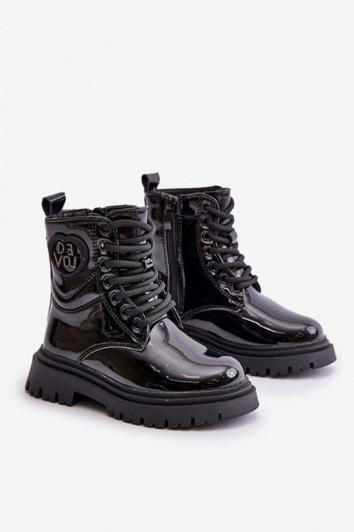 Laque Sieviešu puszābaki Bērnu siltināti ar kažokādu  Melns Evaliraea Laque Sieviešu puszābaki Bērnu siltināti ar kažokādu  Melns Evaliraea