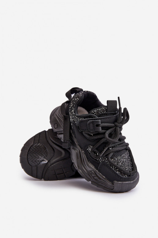  modeļa apavi Bērnu apavi Ozdobione Cekinami Melns Liatoma