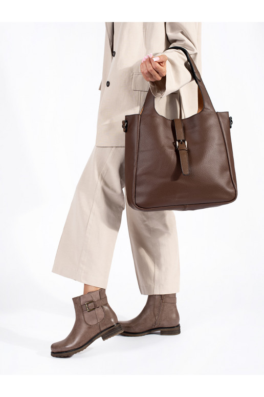 brūnas krāsas sieviešu zābaki 