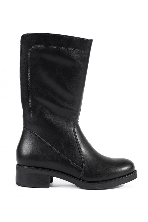 Melns   sieviešu zābaki Sergio Leone