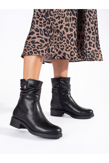 Melns    sieviešu zābaki Sergio Leone 2