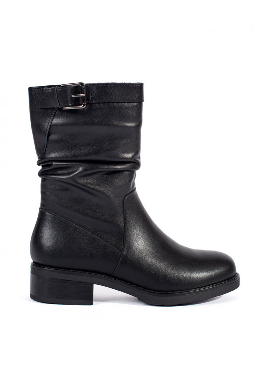 Melns    sieviešu zābaki