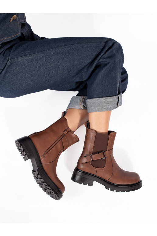 brūnas krāsas   Sieviešu zābaki ar platformu Sergio Leone