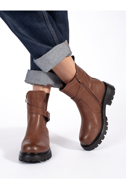 brūnas krāsas   Sieviešu zābaki ar platformu Sergio Leone