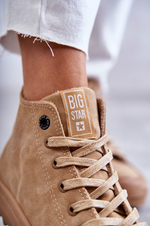 sieviešu puszābaki Big Star  siltināti brūnas krāsas GG274072 sieviešu puszābaki Big Star  siltināti brūnas krāsas GG274072