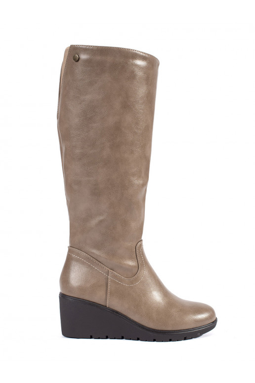 smilšu krāsas Sieviešu zābaki 