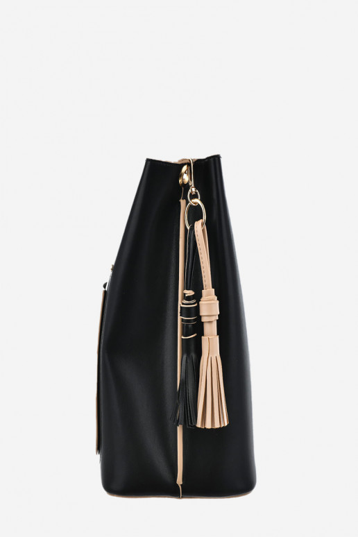 Soma no eko ādas Big Star OO574138 Melnas krāsas