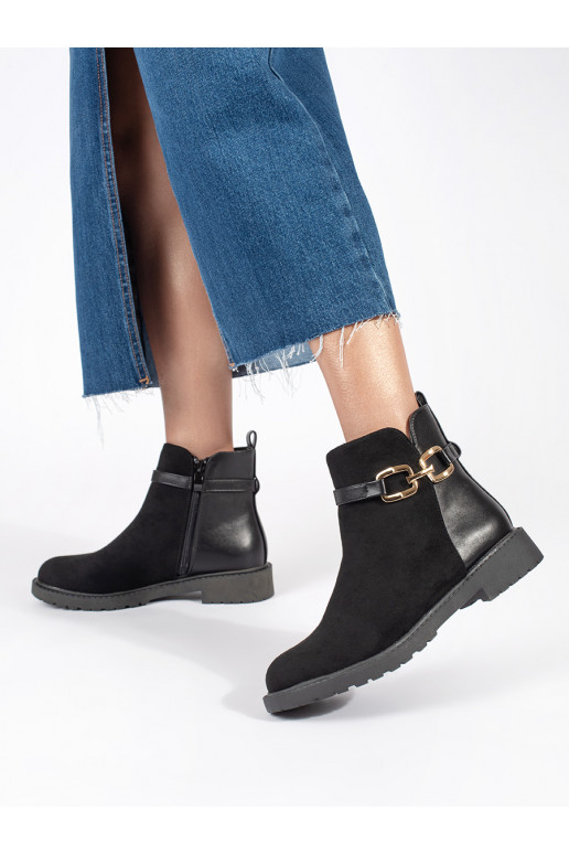 Melns sieviešu zābaki  Melns sieviešu zābaki