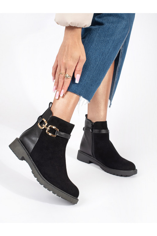 Melns sieviešu zābaki  Melns sieviešu zābaki