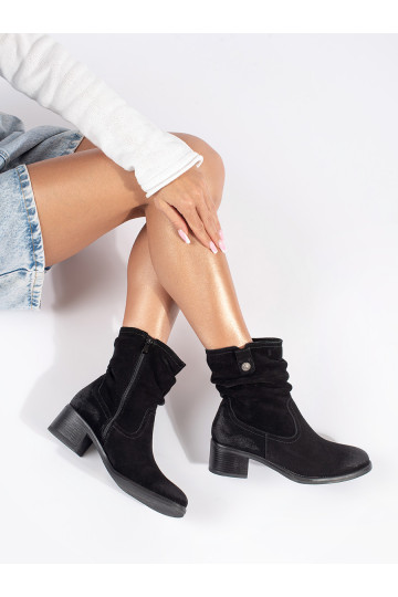 Melns   sieviešu zābaki Sergio Leone 2