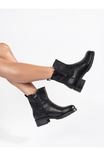 Melns   sieviešu zābaki Sergio Leone