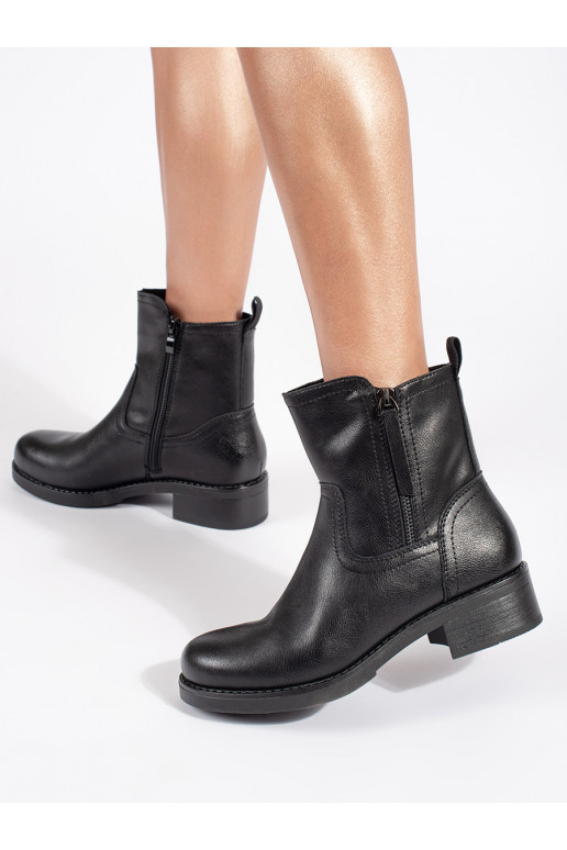 Melns   sieviešu zābaki Sergio Leone