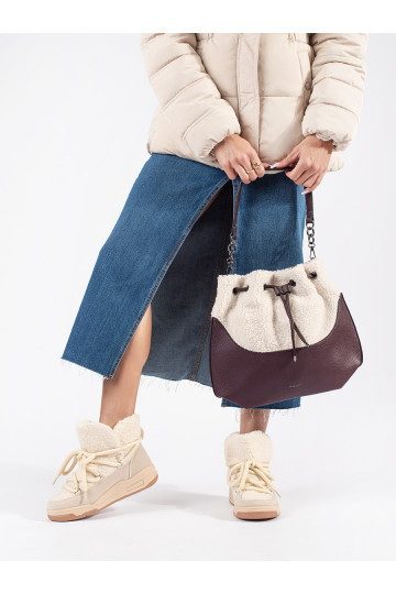 smilšu krāsas Sieviešu sniega zābaki  2