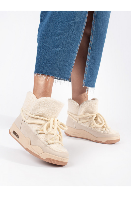 smilšu krāsas Sieviešu sniega zābaki  smilšu krāsas Sieviešu sniega zābaki