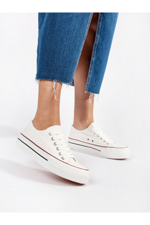 baltas krāsas  Sieviešu zābaki  ar platformu