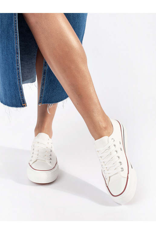 baltas krāsas  Sieviešu zābaki  ar platformu