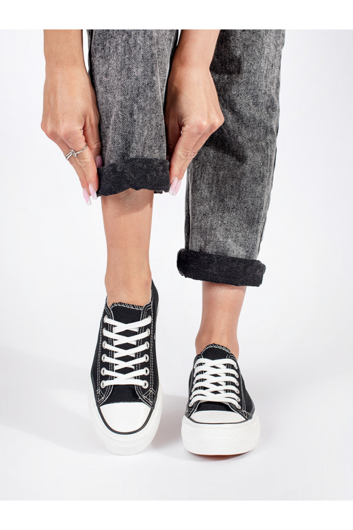 Melns  Sieviešu zābaki  ar platformu Melns  Sieviešu zābaki  ar platformu