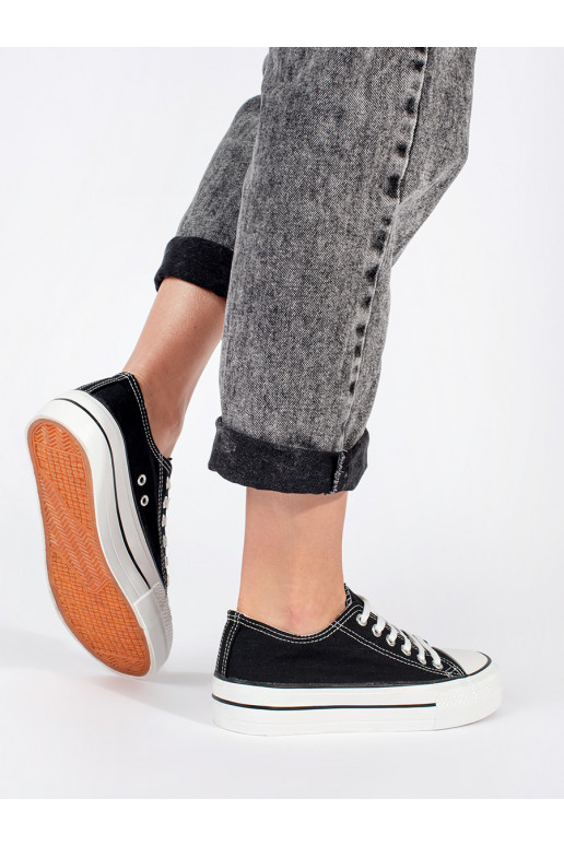 Melns  Sieviešu zābaki  ar platformu Melns  Sieviešu zābaki  ar platformu