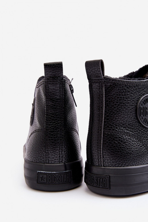 siltināti  brīvā laika apavi ar rāvējslēdzējiem Melns Big Star MM174012