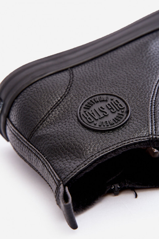 siltināti  brīvā laika apavi ar rāvējslēdzējiem Melns Big Star MM174012