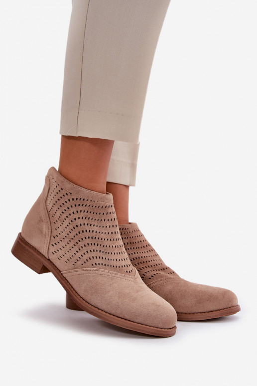 Sieviešu platpapēžu ažūra papēži bēšā... Sieviešu platpapēžu ažūra papēži bēšā...