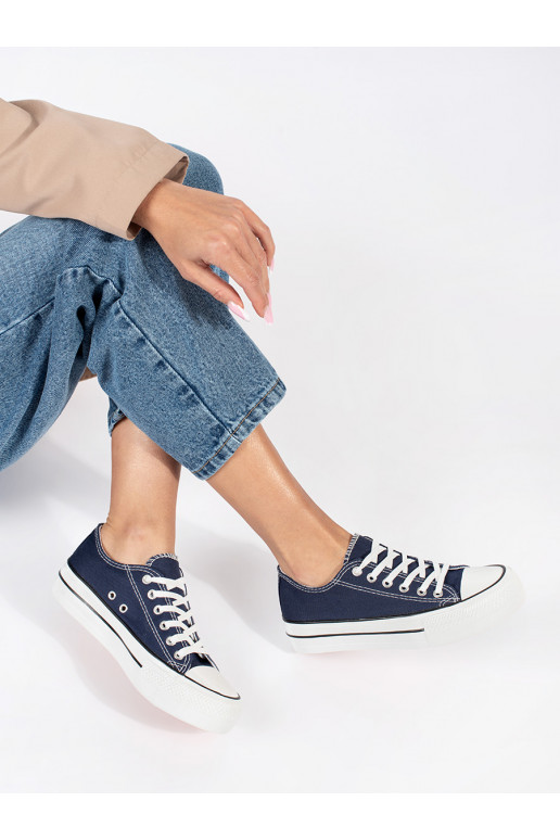 tumši zilas krāsas  Sieviešu zābaki  ar platformu