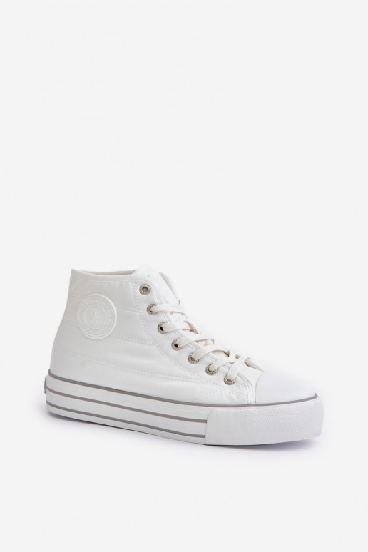 siltināti sieviešu puszābaki ar platformu OO274A473 baltas krāsas