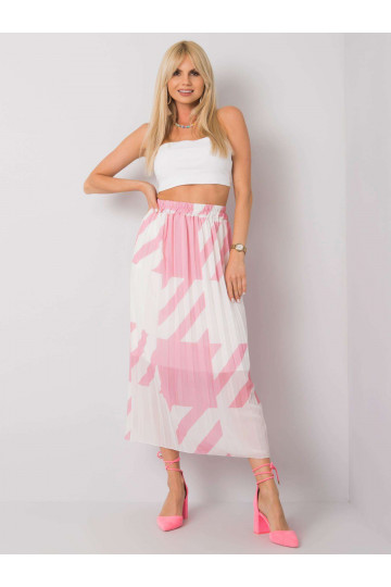 Rozā kroku maksi svārki...