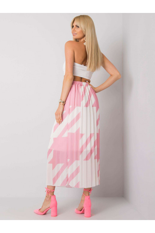 Rozā kroku maksi svārki Isidora Rozā kroku maksi svārki Isidora