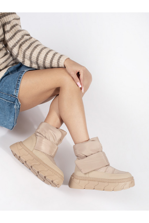 smilšu krāsas  Sieviešu sniega zābaki  smilšu krāsas  Sieviešu sniega zābaki