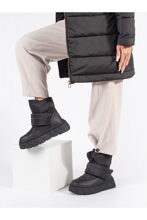 Melns  Sieviešu sniega zābaki  Melns  Sieviešu sniega zābaki