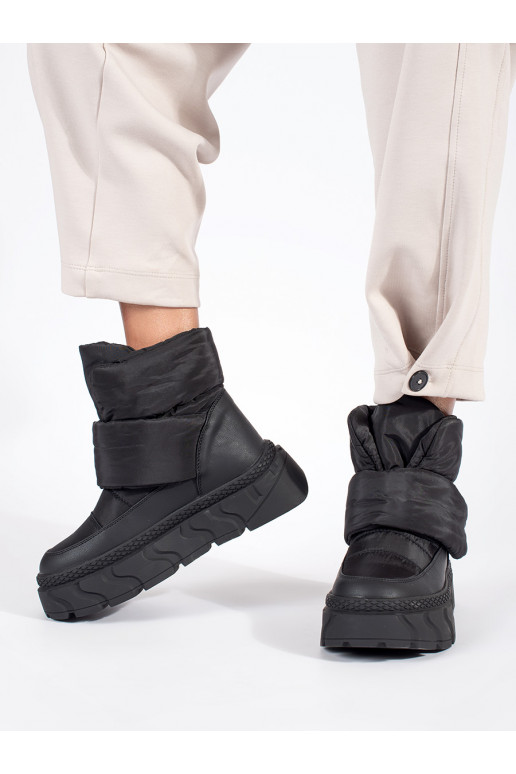 Melns  Sieviešu sniega zābaki  Melns  Sieviešu sniega zābaki