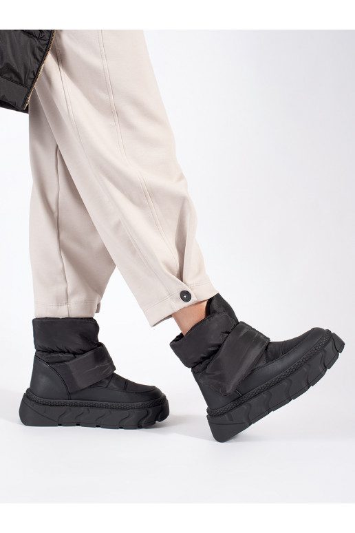 Melns  Sieviešu sniega zābaki  Melns  Sieviešu sniega zābaki