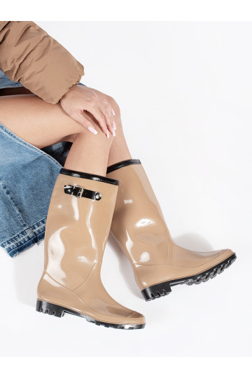 smilšu krāsas   gumijas zābaki 2