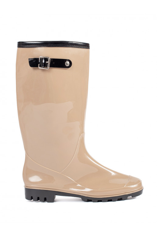 smilšu krāsas   gumijas zābaki