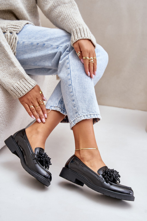 Mokasīni Laque S.Barski HY369A Melns  Mokasīni Laque S.Barski HY369A Melns