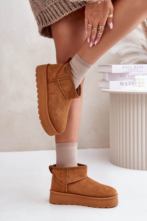 sniega apavi ar platformu Big Star OO274A098 Camel  sniega apavi ar platformu Big Star OO274A098 Camel
