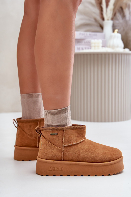 sniega apavi ar platformu Big Star OO274A098 Camel  sniega apavi ar platformu Big Star OO274A098 Camel