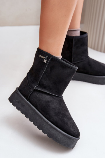  sniega apavi  ar platformu Big Star OO274898 Melns