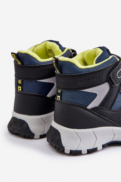 siltināti sniega apavi apavi Bērnu apavi Big Star OO374130 tumši zilas krāsas siltināti sniega apavi apavi Bērnu apavi Big Star OO374130 tumši zilas krāsas