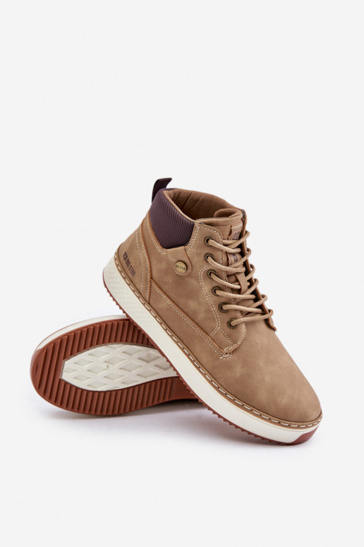 Šņorējami puszābaki  Big Star OO174560 Hi-Poly System brūnas krāsas