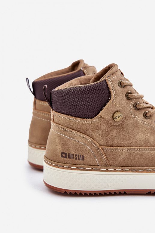 Šņorējami puszābaki  Big Star OO174560 Hi-Poly System brūnas krāsas