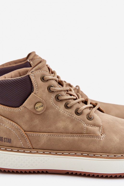 Šņorējami puszābaki  Big Star OO174560 Hi-Poly System brūnas krāsas