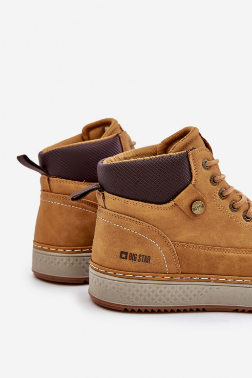 Šņorējami puszābaki  Big Star OO174561 Hi-Poly System Camel