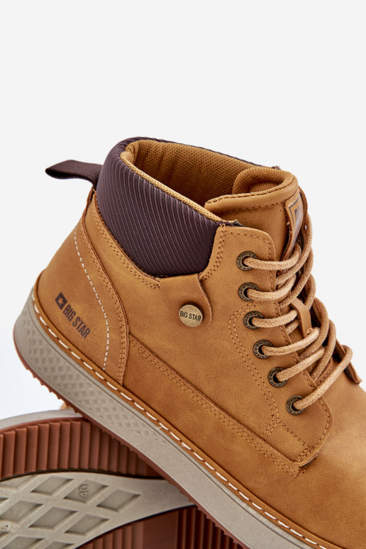 Šņorējami puszābaki  Big Star OO174561 Hi-Poly System Camel