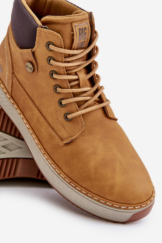 Šņorējami puszābaki  Big Star OO174561 Hi-Poly System Camel